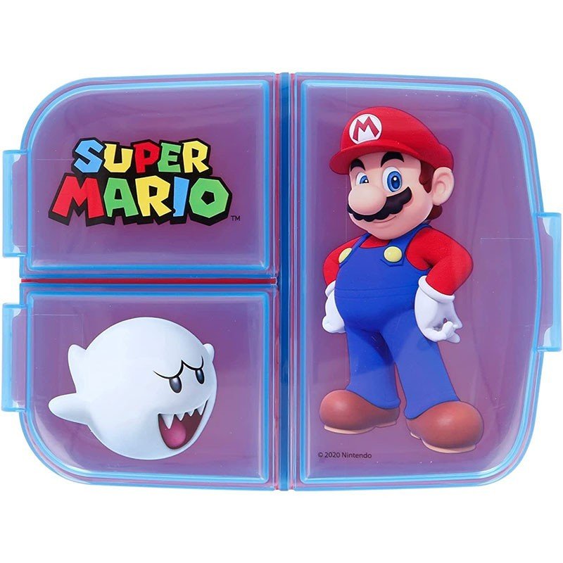 Sandwichera de Super Mario con compartimentos