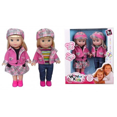 SET DE 2 MUÑECAS 31 CMS