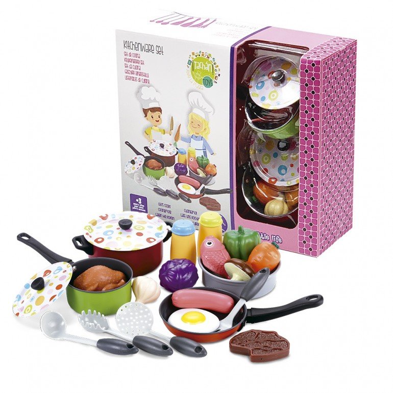 Set menaje de cocina y alimentos
