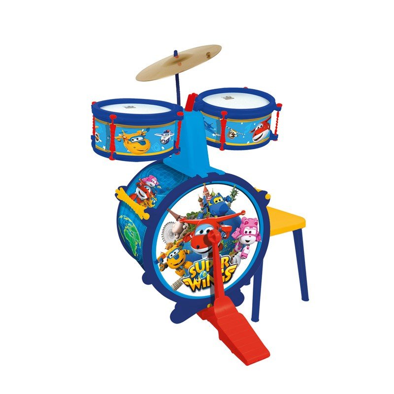 Batería con Banqueta Super Wings