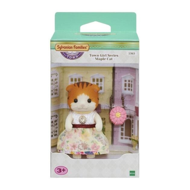 Sylvanian Town Series Niña Gato de Seda