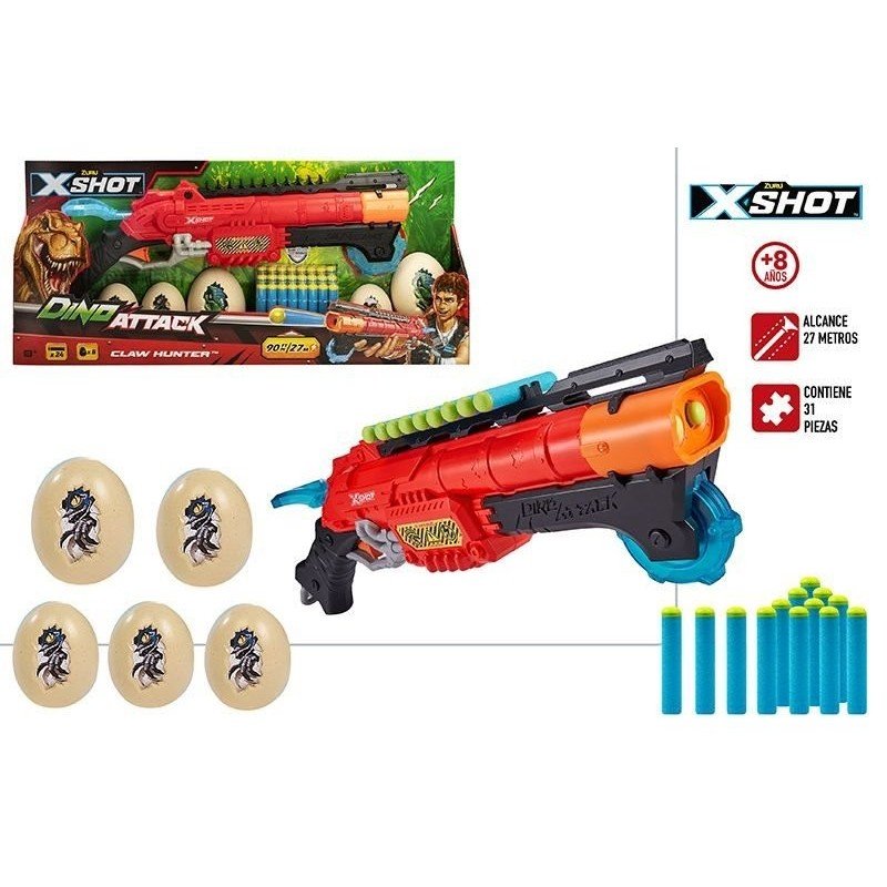 Pistola Claw Hunter Dino Attack X-Shot