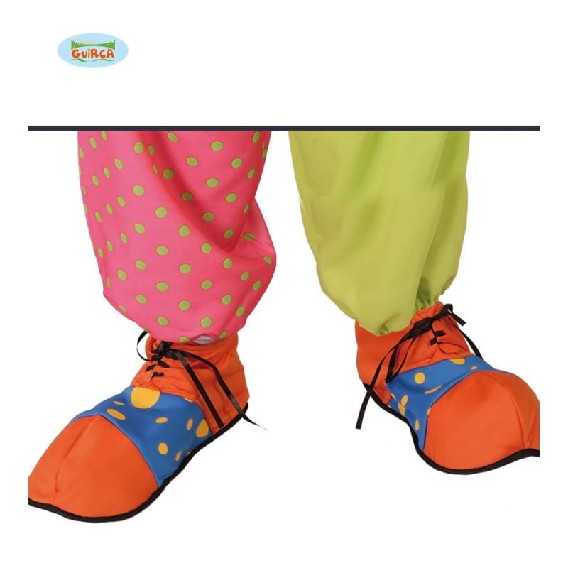 Zapato de Payaso Naranja y Azul ADULTO