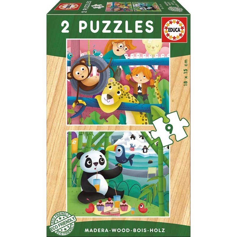 Puzzles de Madera Animales del Zoo